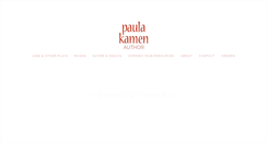 Desktop Screenshot of paulakamen.com